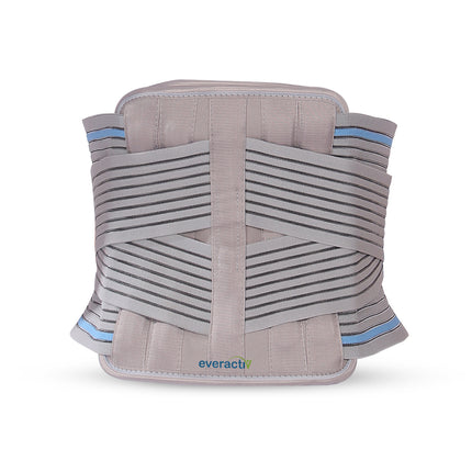 Everactiv Contoured Lumbo-Sacral Back Support Belt for Elderly – Rigid Spine Support with Aluminium Splints | Adjustable Compression, Extra Soft Padding | Pain Relief for Chronic Low Back Pain & Posture Correction