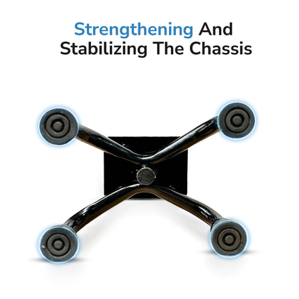 Everactiv 10 Level Height Adjustable Quadripod Walking Stick with Strengthened Chassis and Anti-Skid Feet | Perfect Support for Various Surface