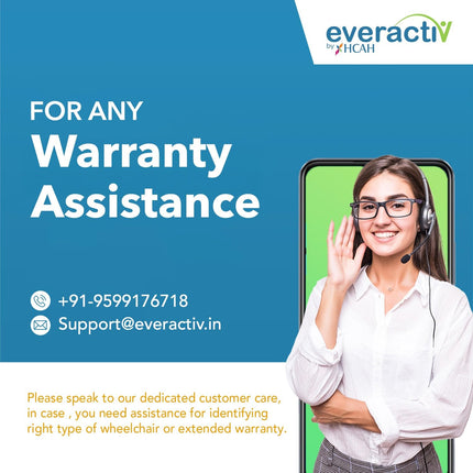 Everactiv Standard Walker with wheels | Aluminuium Finish | Foldable, adjustable height, lightweight and sturdy frame, offering full support for elderly with Weight Bearing Capacity of 120 kg