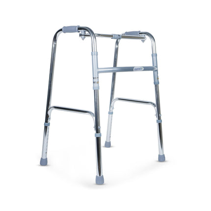 Everactiv Lightweight Aluminium/Glossy Finish Walker for adults, Height Adjustable Walking Support for Old People, Sturdy Frame Walker for Old People | Made in India