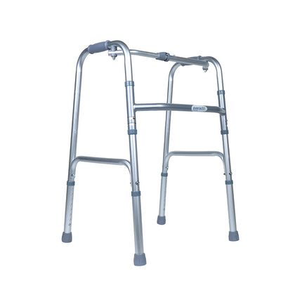 Everactiv Lightweight Aluminium/Glossy Finish Walker for adults, Height Adjustable Walking Support for Old People, Sturdy Frame Walker for Old People | Made in India