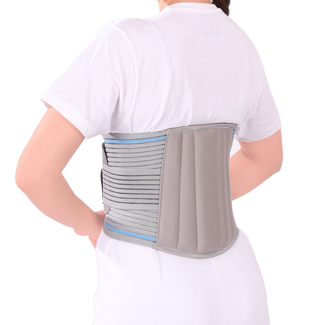 Everactiv Lumbar Back Support Belt for Elderly – Lower Back Pain Relief & Posture Support | Breathable Fabric, Rigid & Flexible Splints | Adjustable Double Pull Lumbar Brace for Sciatica, Slipped Disc & Spinal Conditions