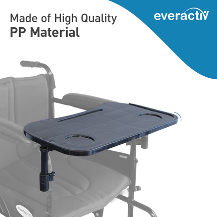 Everactiv Multipurpose Tray for Wheelchair - Ideal for Eating, Reading, Writing - Tray Only [Wheelchair Not Included] | Compatible with EverActiv Wheelchairs Only