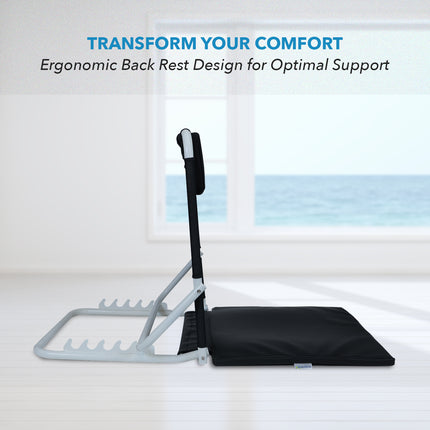 Everactiv Adjustable Hospital Back Rest - Multifunctional Large Size Back Support with 5 Recline Angles | Foldable & Portable (Classic - Without Armrest)