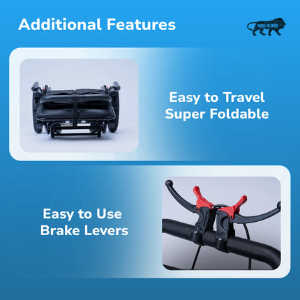 EverActiv Portable Travel Wheelchair for Seniors | Ultra-Light  | Foldable, Compact, Attendant Brake, Travel Convenience | Wheelchair for old people