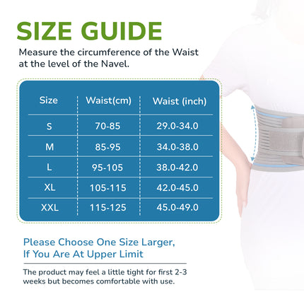 Everactiv Lumbar Back Support Belt for Elderly – Lower Back Pain Relief & Posture Support | Breathable Fabric, Rigid & Flexible Splints | Adjustable Double Pull Lumbar Brace for Sciatica, Slipped Disc & Spinal Conditions