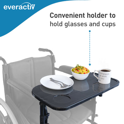 Everactiv Multipurpose Tray for Wheelchair - Ideal for Eating, Reading, Writing - Tray Only [Wheelchair Not Included] | Compatible with EverActiv Wheelchairs Only