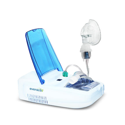 EverActiv Nebulizer Machine with Storage Compartment | 2 year Warranty | Compressor Inhaler for Kids & Adults | Steam Inhaler for Cold, Cough & Asthma Relief | Nebuliser Machine for Home