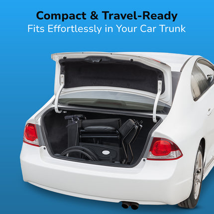 Everactiv Everyday Economy with Attendant Brakes Foldable Wheelchair with Safety Seat belt, Weight Bearing Capacity 120 kg, Sturdy Frame and Easy Foldable Mechanism