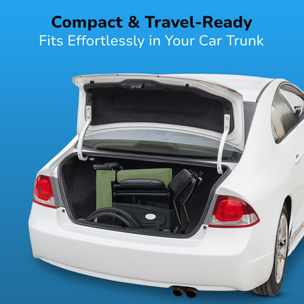 Everactiv Everyday Economy Foldable Wheelchair with Safety Seat belt, Weight Bearing Capacity 120 kg, Sturdy Frame and Easy Foldable Mechanism