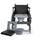 Everactiv (2 in 1) Foldable Wheelchair for Regular & Commode Use | Portable and Versatile Mobility Solution with Removable Top-seat for Commode Usage | Comfortable Seating | and Armrests