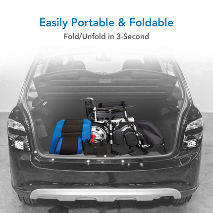 Everactiv EcoRider | Electric Wheelchair with additional Headrest | 180 degree Reclining | Elevating and Detachable Footrest