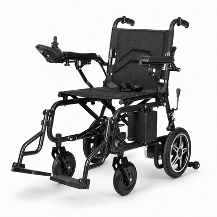 EverActiv EcoMove Foldable Electric Wheelchair | Dual Motor, Joystick Control, Lithium-Ion Battery | Portable & Ambidextrous | 100 Kg Capacity - Delivered within 2 Days