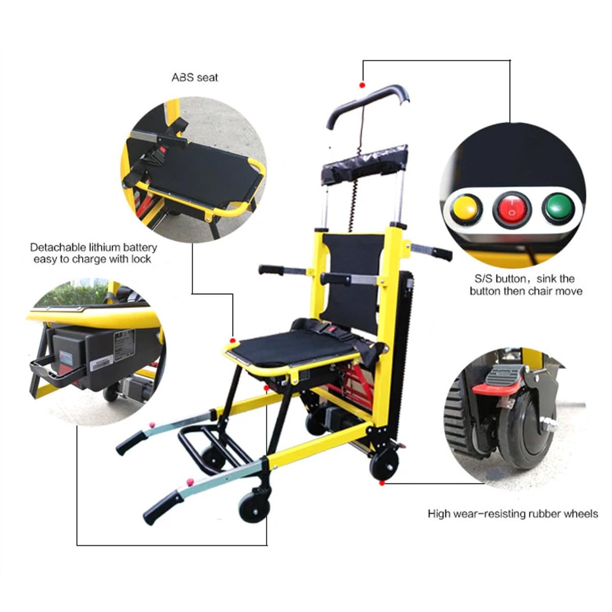 Everactiv Stair Climbing Electronic Wheel Chair for Elderly