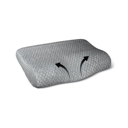 EverActiv Contour Cervical Pillow with 100% Memory Foam | Ergonomic Orthopedic Neck & Shoulder Support for Elderly, Pain Relief, Cervical Spondylosis & Better Sleep | Breathable Removable Cover