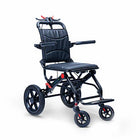 EverActiv Portable Travel Wheelchair for Seniors | Ultra-Light  | Foldable, Compact, Attendant Brake, Travel Convenience | Wheelchair for old people
