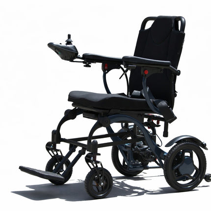 EverActiv EcoFly Portable Foldable Electric Wheelchair | Lightweight 25kg Motorized Chair with Joystick | Lithium Ion Battery | Ideal for Elderly, Disabled & Patients | 100kg Load Capacity