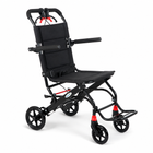 EverActiv Portable Travel Wheelchair for Seniors | Ultra-Light  | Foldable, Compact, Attendant Brake, Travel Convenience | Wheelchair for old people