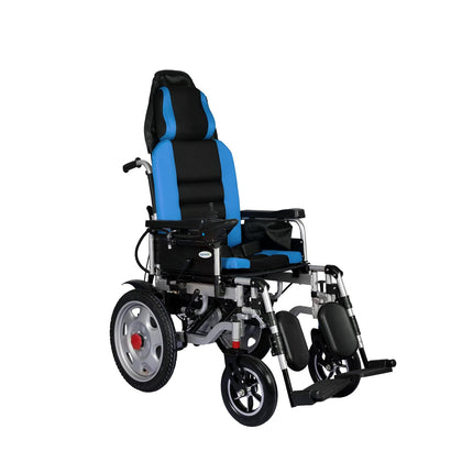 Everactiv EcoRider | Electric Wheelchair with additional Headrest | 180 degree Reclining | Elevating and Detachable Footrest