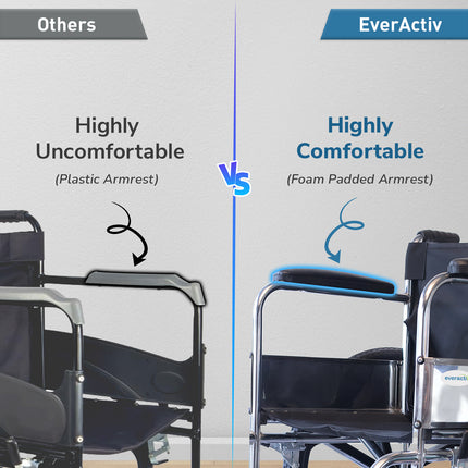 Everactiv Economy Plus - Chrome Finish | Safety Belt, Sturdy frame, Easy folding Mechanism