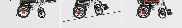RED | EcoRider reclining electric wheelchair side view India
