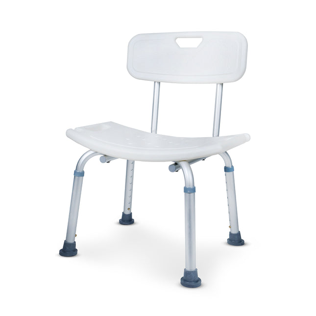 Everactiv Waterproof Shower Chair/Stool with Backrest for Elders, Adults, & Pregnant Women | Shower Bench with 1 Year Warranty